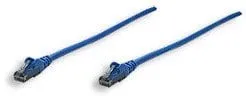 Kabllo rrjeti Intellinet Cat6 UTP, 0.3m, snagless, blu - 1
