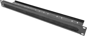 Panel kabllor Intellinet 1U 19", set 2 copë, me brushë dhe tabaka, i zi