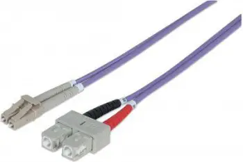 Kabllo patchcord Intellinet Network Solutions me fibër optike, LC – SC, 2m, vjollcë