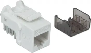 Modul keystone Intellinet LKS490, RJ45 Cat 6A, i bardhë