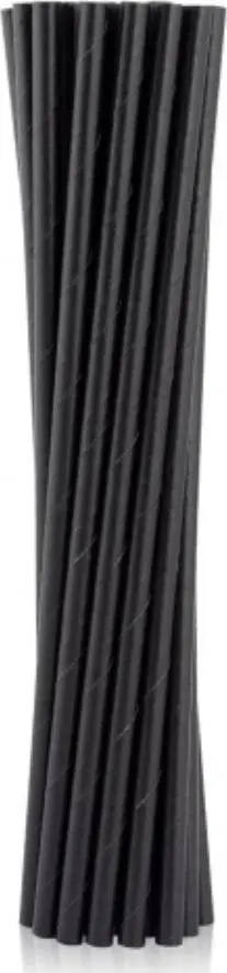 Koktejllëza letre GoDan, 6x197mm, 100 copë, të zeza