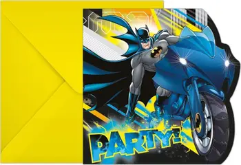 Ftesa për festë GoDan Batman Rogue Rage, 12 x 12 cm, set 6 copë, shumëngjyrëshe