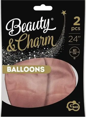 Balona GoDan Beauty &amp; Charm, 61cm, set 2 copë, rozë ari platinum