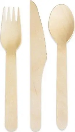 Set takëmesh druri GoDan Eco Collection, 6 copë, natyral