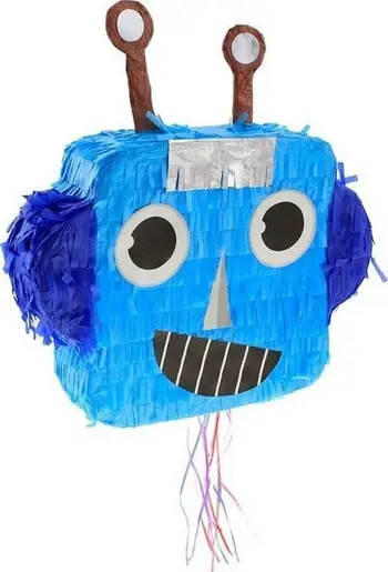 Pinjata GoDan Robot, 32.5x30x7.5cm, blu