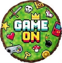 Balon foli Game On GoDan, 45cm, shumëngjyrësh