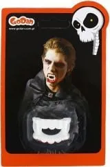 Dhembë vampiri për kostume, plastikë, të bardhë - 1