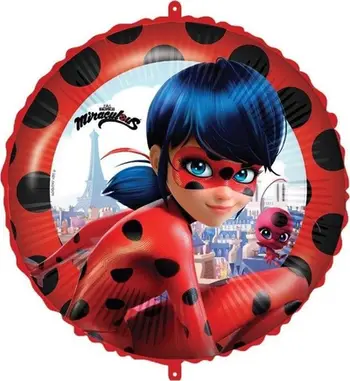Balonë foli GoDan Miraculous Ladybug, 46cm, shumëngjyrëshe