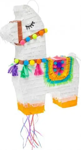 Pinjatë GoDan Llama, 36x7.5x45cm, mekanizëm me vargje, e bardhë