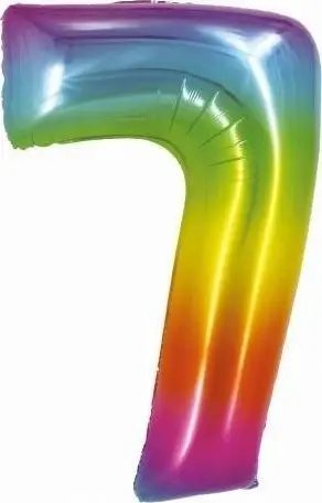 Balonë folie GoDan Smart Number 7 CH-STC7, 76cm, ylber