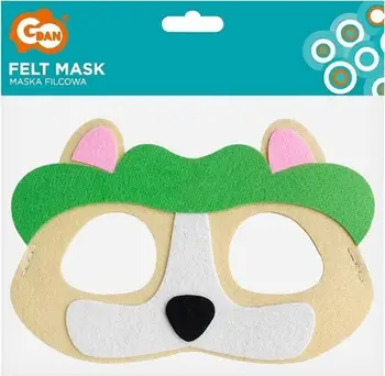 Maskë filci GoDan Dog Brigade Tracker, 18x12cm, shumëngjyrëshe