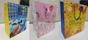 Qese dhurate Fresh Gilded Gift Bag S, dekorative, me dritare transparente, ngjyrë e artë