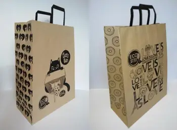 Qese dhuratash Fresh Kraft Bag XXL, letër e ricikluar, 32x42cm, shumëngjyrëshe