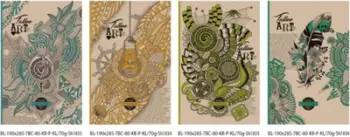 Fletore dekorative Fresh 190x285/80K grid TW FRESH, shumëngjyrëshe