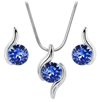Set Levien Chaton Wave Sapphire - Qafore + Vathë