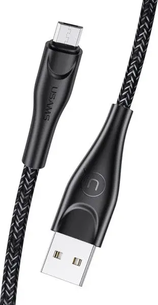 Kabllo Usams USB-A - microUSB, 1m, e zezë
