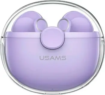 Kufje wireless Usams TWS BU Series BHUBU02, Bluetooth 5.1, deri 30 orë bateri, të bardha