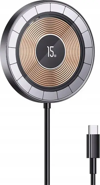 Karikues wireless magnetik Usams USA793, 15W, USB C, i bardhë