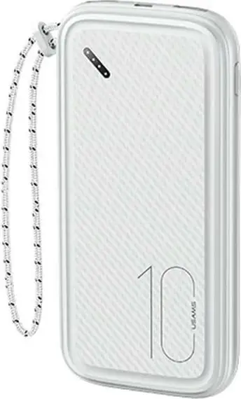 Powerbank Usams PB56, 10000mAh, 2x USB, i bardhë