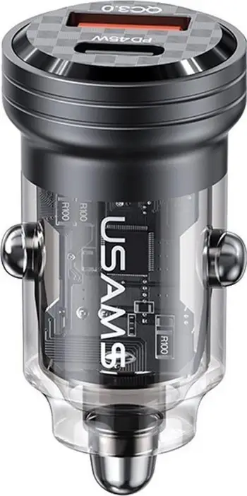 Karikues veture Usams C35, 45W, USB A dhe USB C PD Fast Charge, i zi