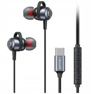 Kufje me kabllo Usams EP-48, USB-C, stereo, ngjyrë argjendi
