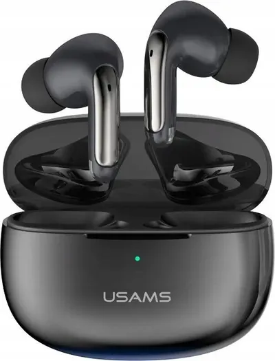 Kufje Bluetooth Usams US-XD19, true wireless, 30 orë, të zeza - 1
