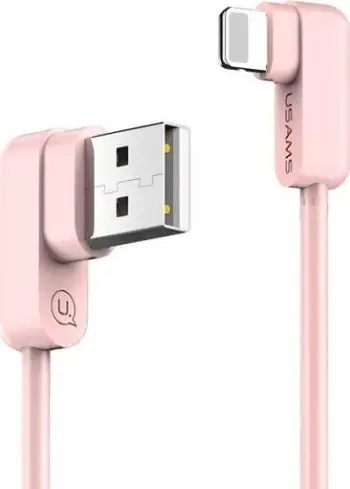 Kabllo Usams USB, 1.2m pink, rozë