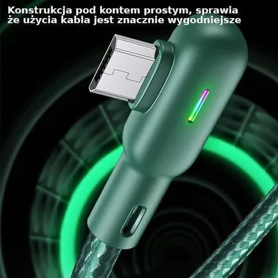 Kabllo USB Usams US-SJ509, USB-A në microUSB, 1.2 m, e gjelbër - 3
