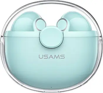 Kufje wireless Usams TWS BU Series BHUBU03, Bluetooth 5.1, deri 30 orë bateri, të bardha