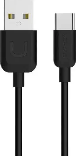 Kabllo USAMS U-Turn, USB-A në USB-C, 2A, 1m, e zezë