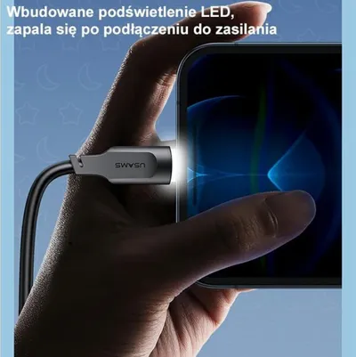 Kabllo USB Usams Lithe Series US-SJ565, USB A në Lightning, 1.2 m, jeshile - 4