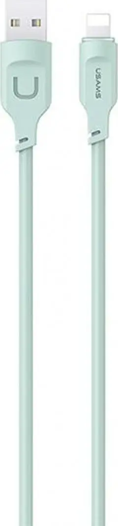 Kabllo USB Usams Lithe Series US-SJ565, USB A në Lightning, 1.2 m, jeshile
