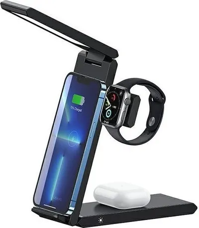 Karikues wireless Usams US-CD181, 3 në 1, 15W, i zi - 1