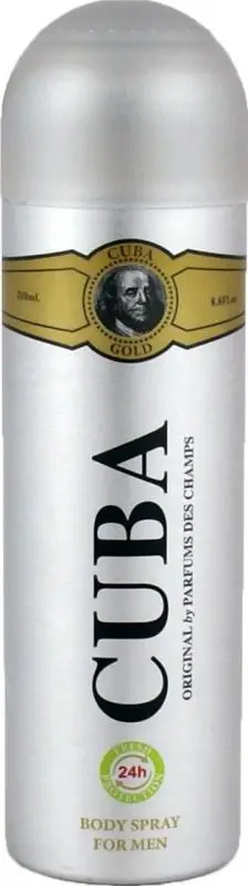 Deodorant sprej Cuba Gold, 200 ml