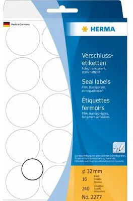 Etiketa vetëngjitëse Herma, 32mm - 1