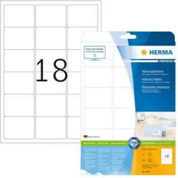 Etiketë Adresash Herma HERMA Premium A4 63.5 x 46.6 mm, 450 St.