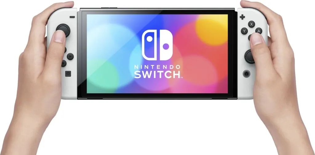 Konzolë portabile Nintendo Switch OLED, 7", 64 GB, Wi-Fi, E bardhë - 16