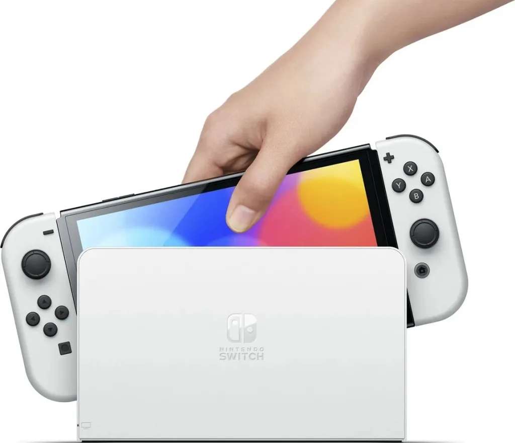 Konzolë portabile Nintendo Switch OLED, 7", 64 GB, Wi-Fi, E bardhë - 3