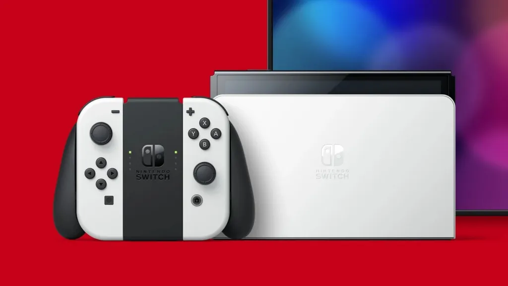 Konzolë portabile Nintendo Switch OLED, 7", 64 GB, Wi-Fi, E bardhë - 7