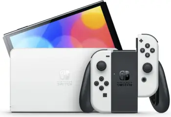 Konzolë portabile Nintendo Switch OLED, 7", 64 GB, Wi-Fi, E bardhë