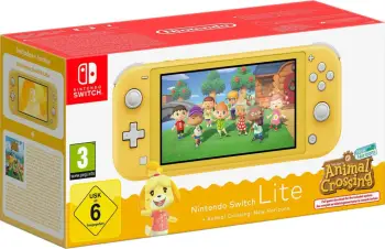 Konzolë Nintendo Switch Lite Animal Crossing Horizons, e verdhë