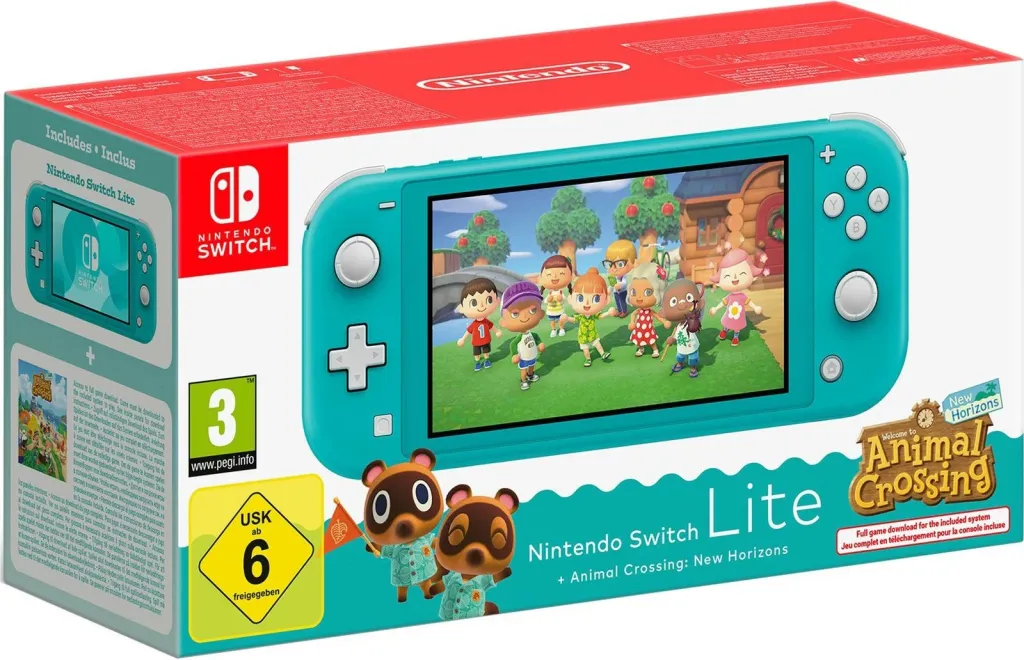 Konzolë Nintendo Switch Lite Animal Crossing Turquoise - 1