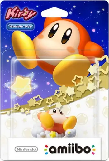 Figurë Nintendo Amiibo Kirby, Waddle Dee, kompatibile Wii U 3DS, shumëngjyrëshe
