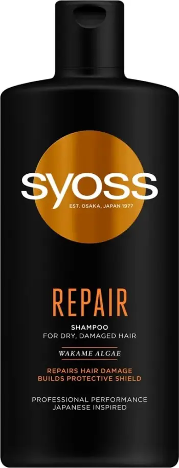 Shampo rigjenerues për flokë Syoss Repair, 440 ml