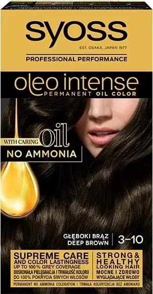 Ngjyrë për flokë Syoss Oleo, 3-10 deep brown