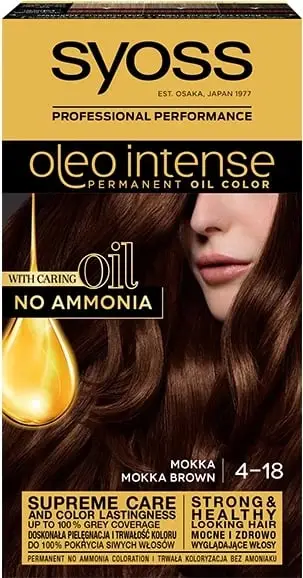 Ngjyrë pë flokë Syoss Color Oleo, 4-18 Mokka Brown, 50 ml