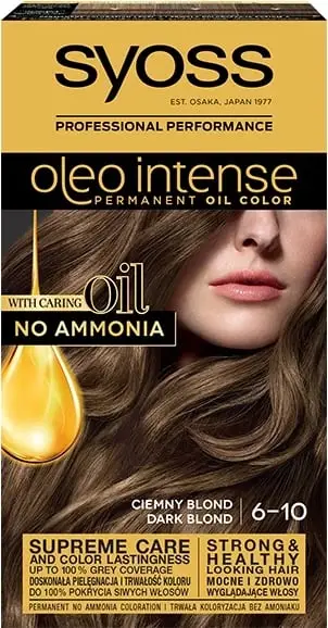 Ngjyrë për flokë Syoss Oleo Intense, 6.10 Dark Blonde, 50 ml