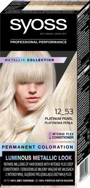 Ngjyrë për flokë Syoss, 12-53 Platinum Pearl, 50 ml