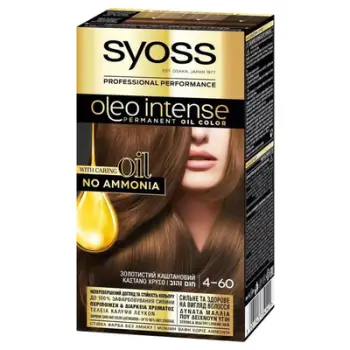 Ngjyrë për flokë Syoss Oleo Intense, 4.60 Gold Brown, 50 ml