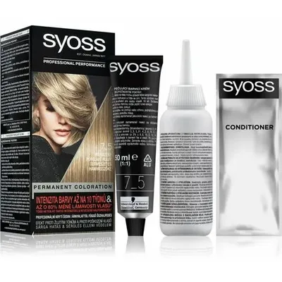 Ngjyrë për flokë Syoss, 7.5 Natural Ash Blonde, 50 ml - 2